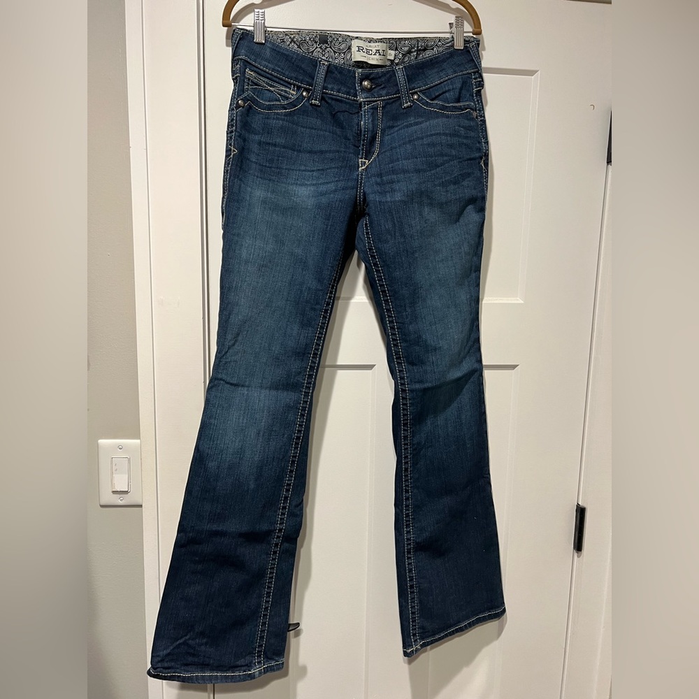 Women’s Ariat R.E.A.L. Mid Rise Boot Cut Jean Spitfire
Size 30R